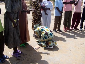 The sound of her weeping and praying filled the air