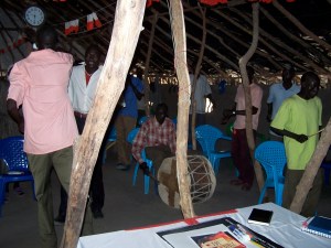 The worship band and his drum