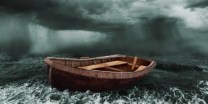 boat in a storm