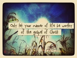 worthy of the gospel